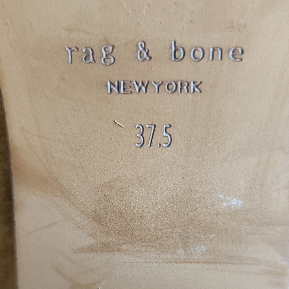 Rag & Bone Suede Low Ankle Boot with Side Zip - Picture 5 of 16